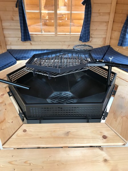 TOP 6-Eckiger Standard GRILL für alle Grillkota & Pavillon Kohlegrill BARBECUE BBQ Holzgrill