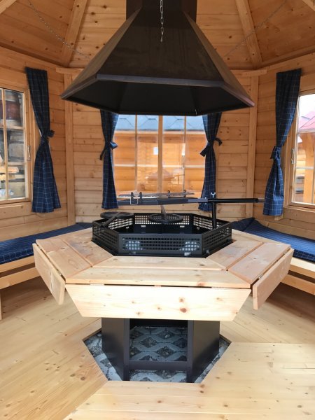 TOP 6-Eckiger Standard GRILL für alle Grillkota & Pavillon Kohlegrill BARBECUE BBQ Holzgrill