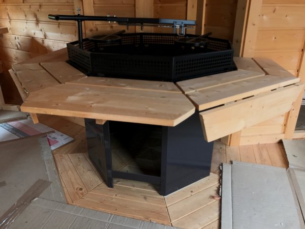 TOP 8-Eckiger Standard GRILL für alle Grillkota & Pavillon Kohlegrill BARBECUE BBQ Holzgrill