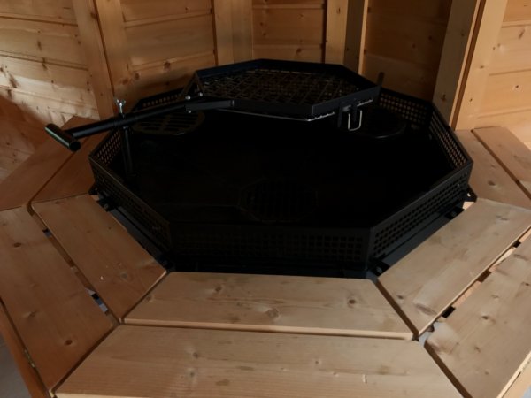 TOP 8-Eckiger Standard GRILL für alle Grillkota & Pavillon Kohlegrill BARBECUE BBQ Holzgrill
