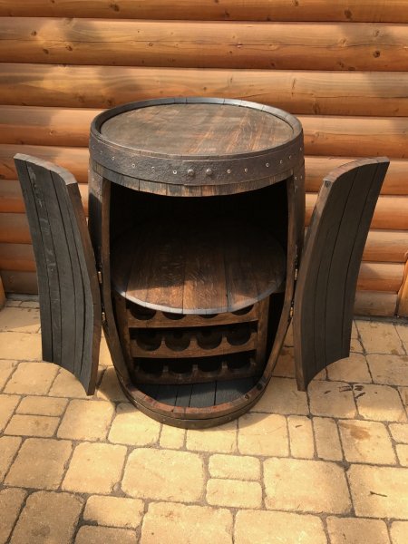 190L - Whiskyfass - Bar - Scotch Höhe ca. 90cm D. ca. 65cm Whiskyfass - Eichenfass Eichenfass Holzfass Fasstisch Bistrotisch Stehtisch Fasstheke Fass