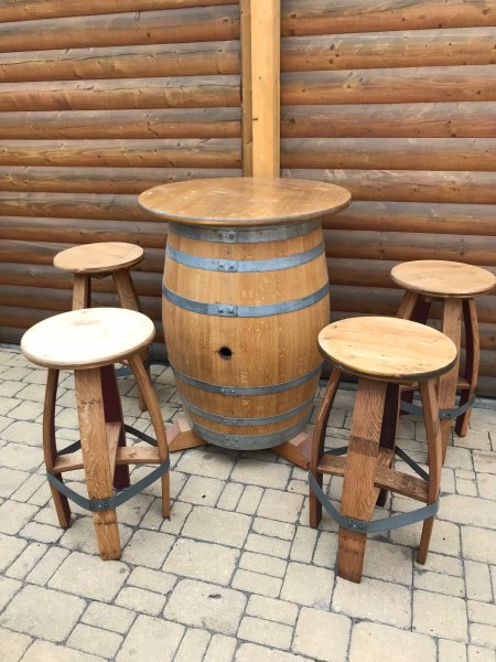 Fass Barhocker BARDOLINO Fassbarhocker Stehtischhocker Sitzhocker Stuhl Holzstuhl Holzhocker Sitz Hocker