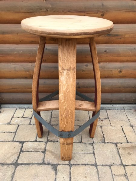 Fass Barhocker BARDOLINO Fassbarhocker Stehtischhocker Sitzhocker Stuhl Holzstuhl Holzhocker Sitz Hocker