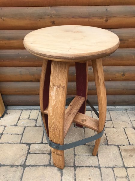 Fass Barhocker BARDOLINO Fassbarhocker Stehtischhocker Sitzhocker Stuhl Holzstuhl Holzhocker Sitz Hocker