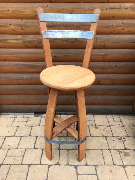 Fass Barhocker BARDOLINO-RLR Fassbarhocker Stehtischhocker Sitzhocker Stuhl Holzstuhl Holzhocker Sitz Hocker