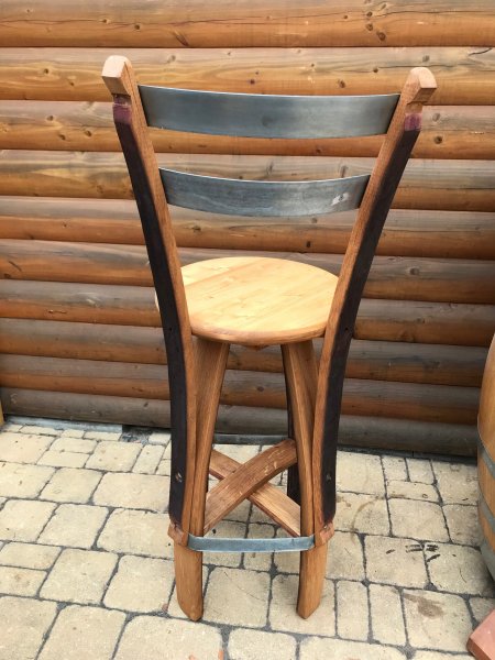 Fass Barhocker BARDOLINO-RLR Fassbarhocker Stehtischhocker Sitzhocker Stuhl Holzstuhl Holzhocker Sitz Hocker
