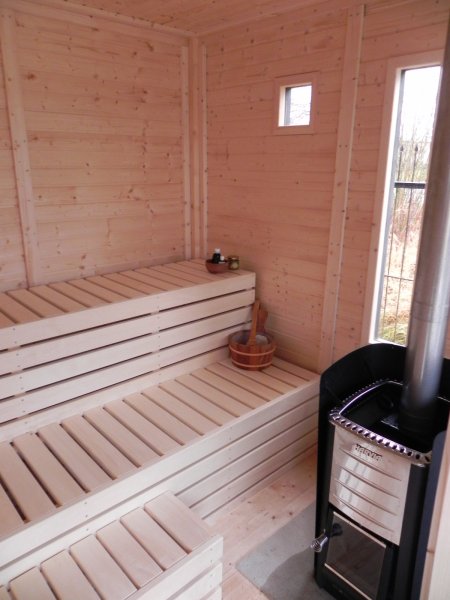 Gartensauna Sauna Cube 2 x 2 m (Breite x Tiefe) aus Fichtenholz Garten cube Kube Gartenhaus Holzhaus Holz Pavillon Pavillon Garten Pavillon