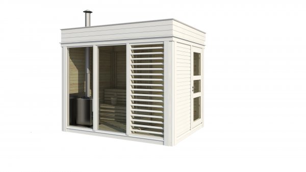 Gartensauna Sauna Cube 3 x 2 m (Breite x Tiefe) aus Fichtenholz Garten cube Kube Gartenhaus Holzhaus Holz Pavillon Pavillon Garten Pavillon