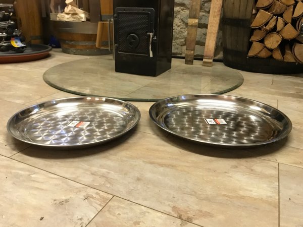 Blumenkübel - UNTERSETZER aus Edelstahl - KONFIGURATOR für Kübel mit Durchmesser-Unten bis 60cm