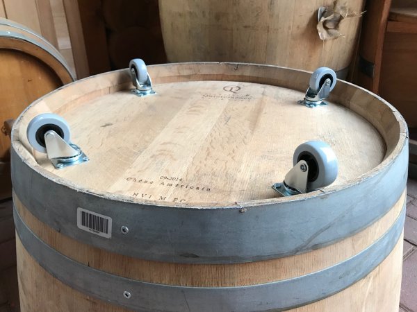 4-er Set robuste Gummirollen als Fassfüße für Blumenkübel Fässer Fassabschnitte Regentonne oder Fassmöbel