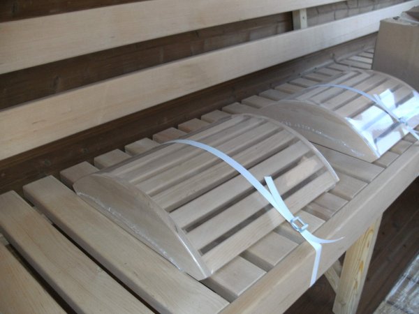 SFF19301 Ø 1,9 m, L 3,0 m, Saunafass, fertig zusammengebaut aus Thermowood mit Halbglass - Panoramawand mit oder ohne 0,6mTerrasse für 6 Personen