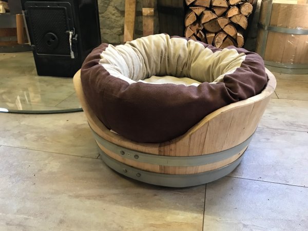 Tierliege TFL-K52 aus Fass für Katzen / Hunde ohne Kissen