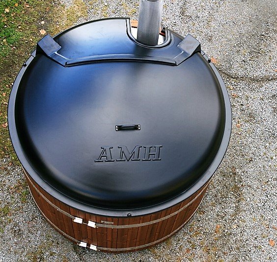 Wärmeschutz ABS - Kunsstoffdeckel - zweiteilig vollabdeckend für Badefässer bis 170cm Durchmesser