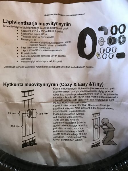 Anschlussset für Fass-Sandfilter an Kirami - Badefass mit Kunststoff-Innen-Einsatz - Komplett Set.