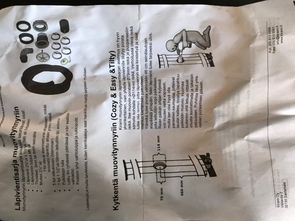 Anschlussset für Fass-Sandfilter an Kirami - Badefass mit Kunststoff-Innen-Einsatz - Komplett Set.