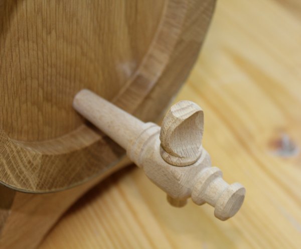 1 Liter Eichenfass innen gewachst fast nicht geschmackgebend Böttcherware Schnapsfass Weinfass Whyskifass Holzfass