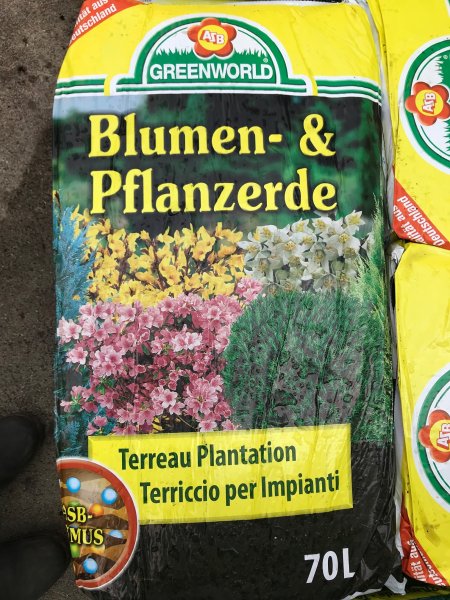75-er ALL INKLUSIV Drainage - Set aus 20L Tonkugel + Trennvlies 75cm x 75cm+70L/2x40L Pflantzenerde für alle Blumenkübel oder Pflanzkübel mit D. unten bis 45cm.