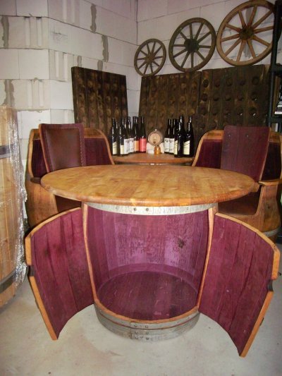 Fasstisch - Königsfreude 100cm Tischplatte Höhe 73cm ohne Barausbau.