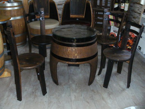 Fassstuhl Othello Sitzhocker Stuhl Holzstuhl Eichenstuhl Restaurantstuhl