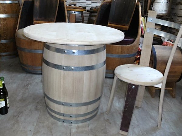 Fassstuhl Othello Sitzhocker Stuhl Holzstuhl Eichenstuhl Restaurantstuhl