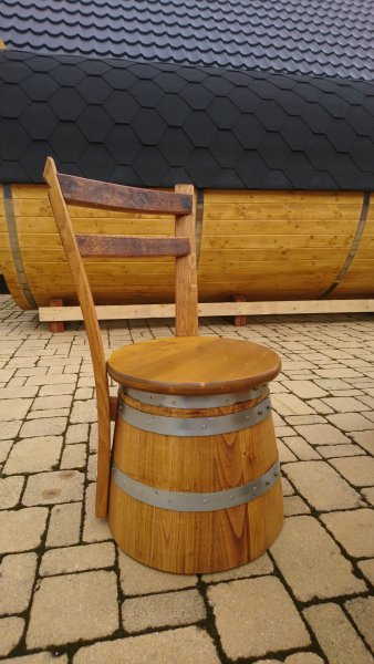 60L - Fasstisch - BICA Tischplatte D.80cm, H.85cm Tisch Esstisch Cafetisch Holztisch