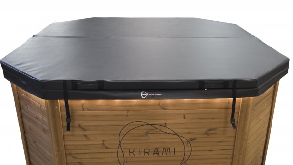 Premium GRANDY XL mit 42Kw TUBE Außenofen Neues Badefass mit Kunststoffeinsatz und Außenverkleidung nach Wunschfür 8-12 Personen