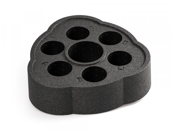 TUBBAR schwimmender Getränkehalter für 1 Flasche und 6 Gläser ohne Deckel