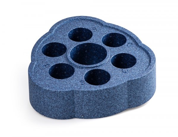 TUBBAR schwimmender Getränkehalter für 1 Flasche und 6 Gläser ohne Deckel