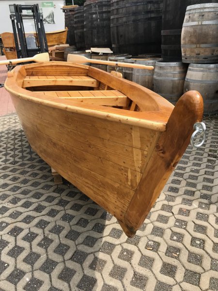 3.5m Holzboot - Bela Italia Designboot als Garten-Dekoration