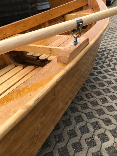 3.5m Holzboot - Bela Italia Designboot als Garten-Dekoration