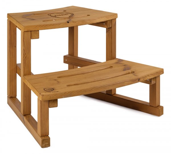 Comfort Steady M mit 29KW MACU Außenofen Neues rundes Badefass mit Kunststoffeinsatz und Außenverkleidung nach Wunschfür 4-6 Personen