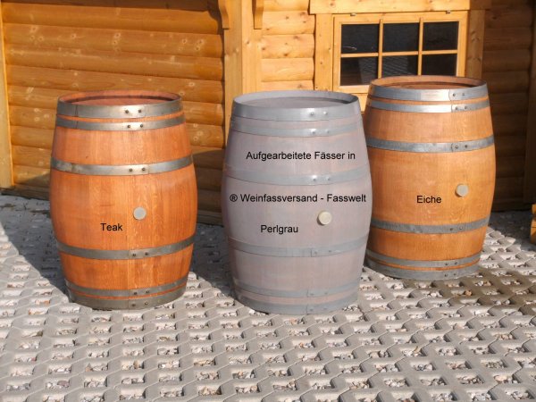 Sauber abgeschliffenen 228 Liter gebrauchtes Burgundy Barriquefass Eichenfass Weinfass Holzfass Wasserfass Dekofass Wasserfass Fassregentonne