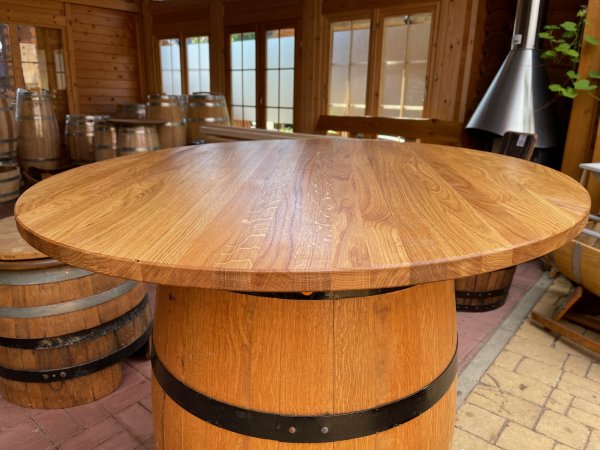 TP-ELH-LL-D40-80x3-4 - Tischplatte mit Winschdurchmesser 40-80cm und ca. 3/4-cm Stärke aus massivem Eichenholz