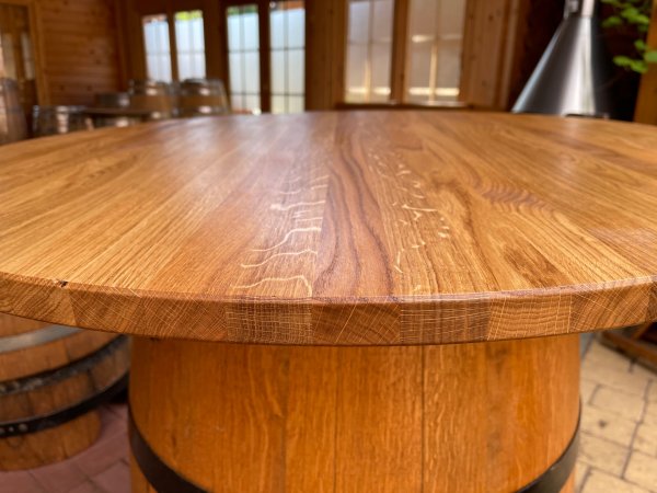 TP-ELH-LL-D40-80x3-4 - Tischplatte mit Winschdurchmesser 40-80cm und ca. 3/4-cm Stärke aus massivem Eichenholz