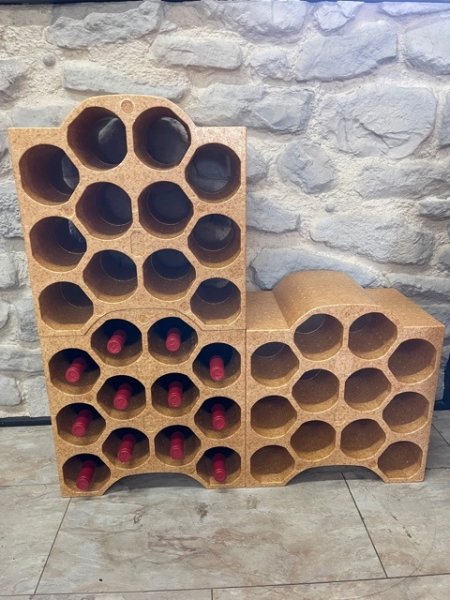 Weinregal - System STELLA - 12-er modulares Systembaustein für 12 Flaschen.