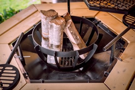 Feuerring für alle Grills für die Grillkotas, Jagdhütten und Holzhütten