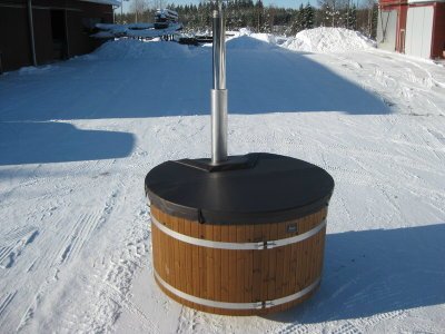 Wärmeschutz - Leder-Isolierdeckel mit 200cm Durchmesser exlusiv vollabdeckend - Original Kirami