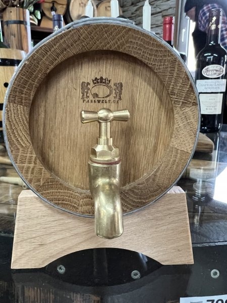 Messingauslaufhahn - Mittel für Holzfass mit 12mm bis 13mm Hahnloch