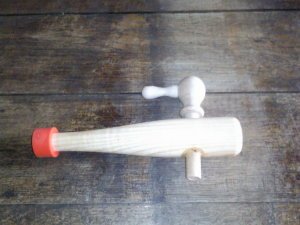 Holz-Auslaufhahn für Bier-Holzfass