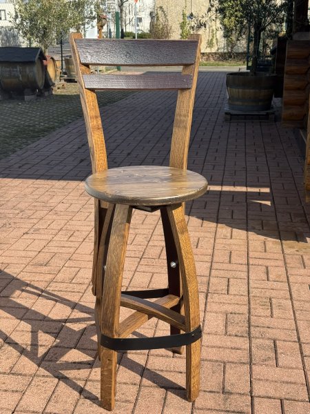 Fass Barhocker BARDOLINO-RLR-DELUXE Fassbarhocker Stehtischhocker Sitzhocker Stuhl Holzstuhl Holzhocker Sitz Hocker