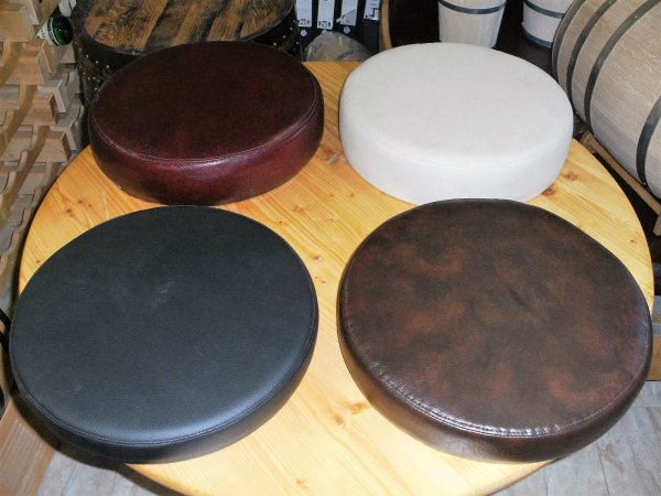 225L Fasstisch-Rustica & 4 Fass-Barhocker-BARDOLINO-RLR T-Platte D.80cm, H.110cm