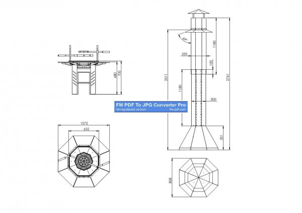 TOP 8-Eckiger LUXURY GRILL Kamin ohne Grill für alle Grillkota & Pavillon Kohlegrill BARBECUE BBQ Holzgrill
