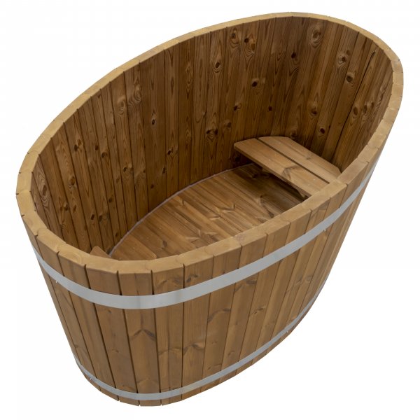 Neu: Kirami Original Premium Woody Tiny Dippy Badefass oval nur 170 x 72cm, 98 Hoch für 1-2 Personen