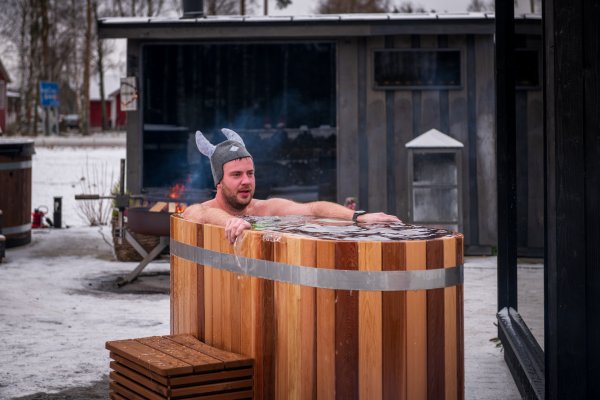 Neu: Kirami Original Premium Woody Tiny Dippy Badefass oval nur 170 x 72cm, 98 Hoch für 1-2 Personen