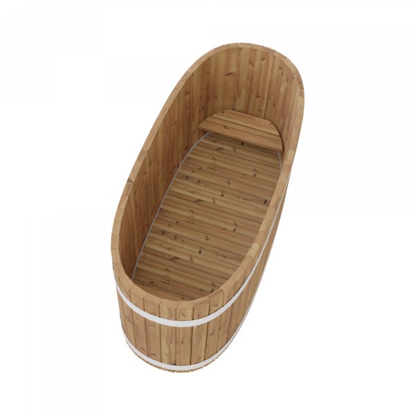 Neu: Kirami Original Premium Woody Tiny Dippy Badefass oval nur 170 x 72cm, 98 Hoch für 1-2 Personen