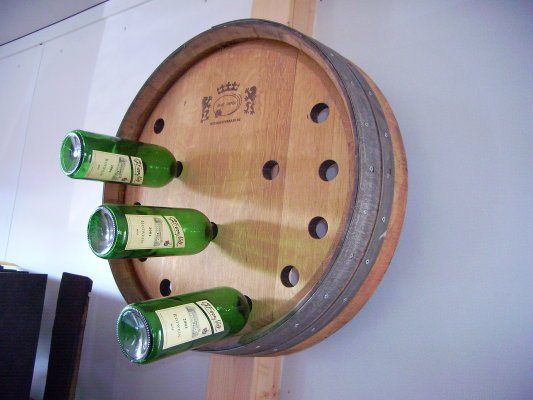 14-er WEINFRONT - Weinregal für 14 Flaschen, Eichenfass