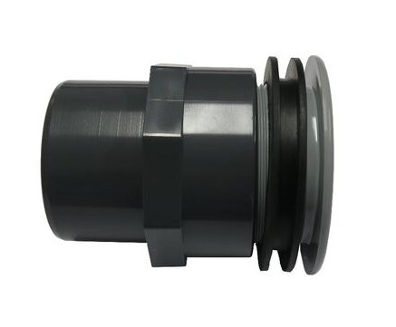 2946 - 1 x Kirami obere Außenofen - Anschluss-Muffe am Badefass mit Anschlußzubehör - für alle Kiramiofen CULT, MACU, CUBE, TUBE ab Baujahr 2018