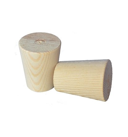 HS48-36 Winzer Holz - Spund Holzstopfen für jedes Holzfass Holzzapfen konisch Spundstopfen