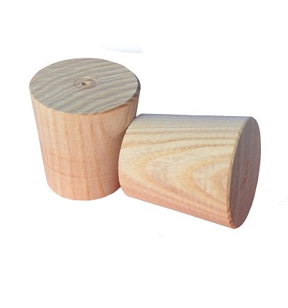 HS58-46 Winzer Holz - Spund Holzstopfen für jedes Holzfass Holzzapfen konisch Spundstopfen