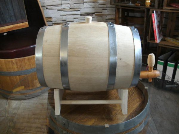 30 Liter Eichenfass innen roh Böttcherware Schnapsfass Weinfass Whiksyfass Weinbrandfass Essigfass Holzfass Eichenholzfass